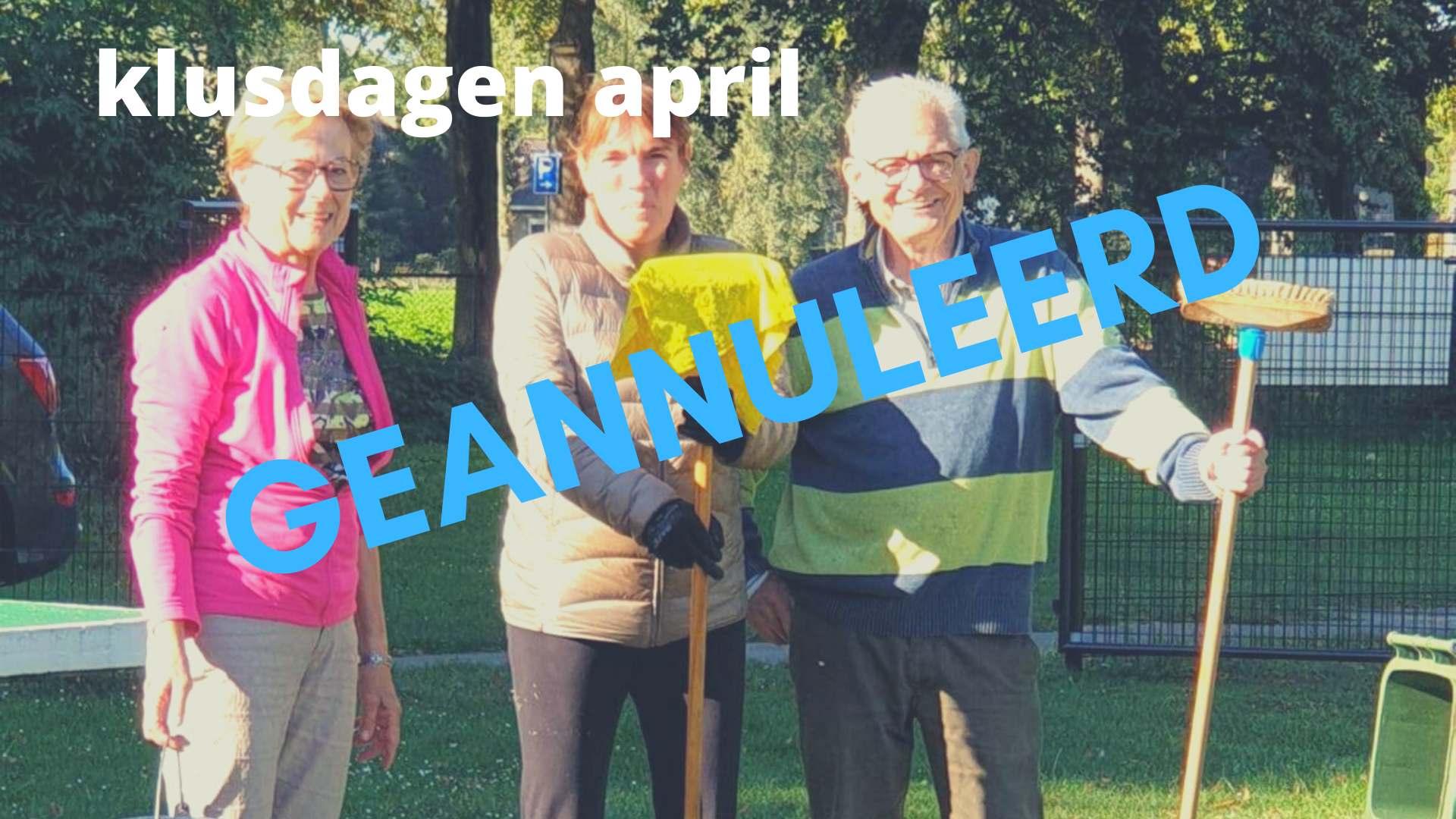 Klusdag 2020 geannuleerd